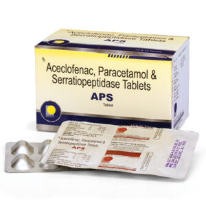 aceclofenac, paracetamol & serratiopeptidase tablets
