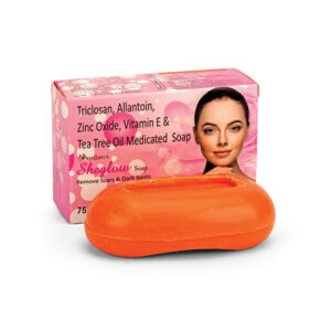 Triclosan, Allantoin, zinc oxide, vitamin e & tea tree oil medicated Soap