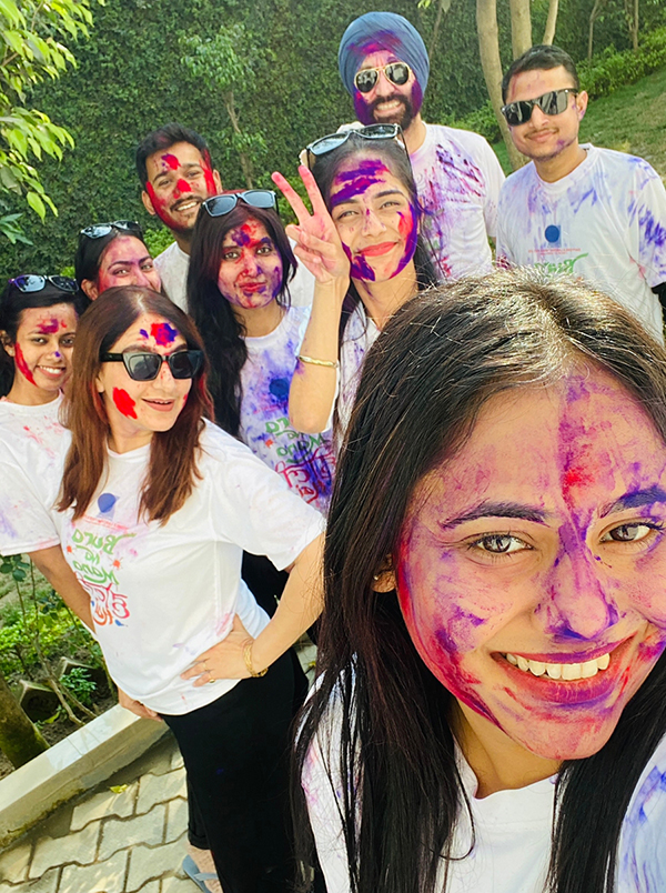 Holi celebration