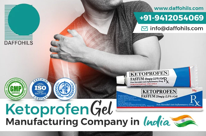 Ketoprofen Gel Manufacturing Company in India | Daffohils Laboratories Pvt Ltd